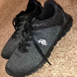 U.S. Polo Assn.•Black•Sneakers•Size 6 1/2